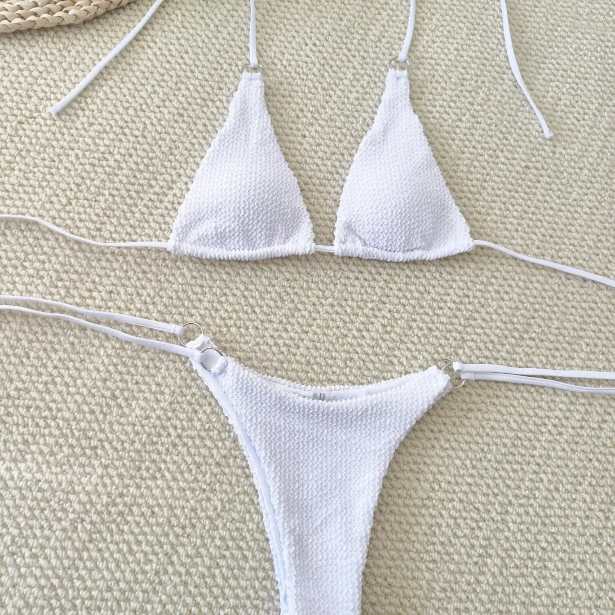 Однотонное микро бикини 2025 женский купальник женские купальники стринги