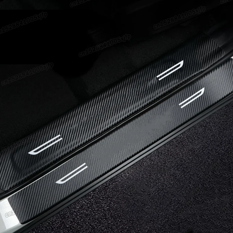 

Кожаный коврик на порог автомобиля для Ford Explorer 2020 2021, аксессуары для дверей, автозапчасти из углеродного волокна для стайлинга