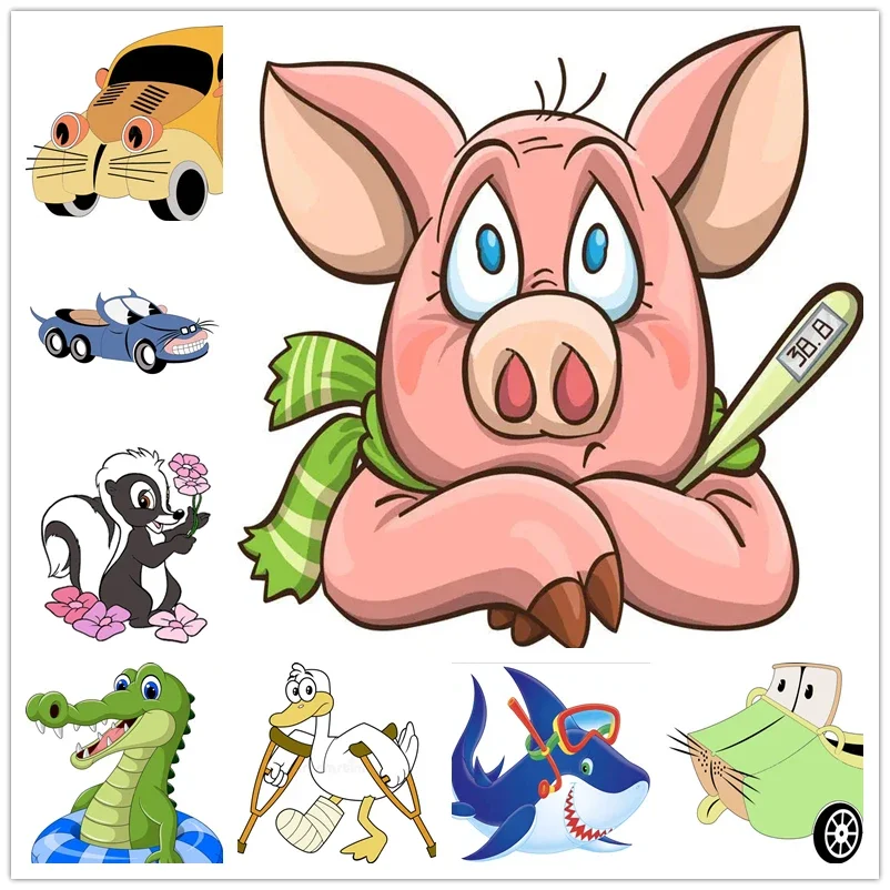 Новые детские металлические штампы с мультяшными животными медсестра