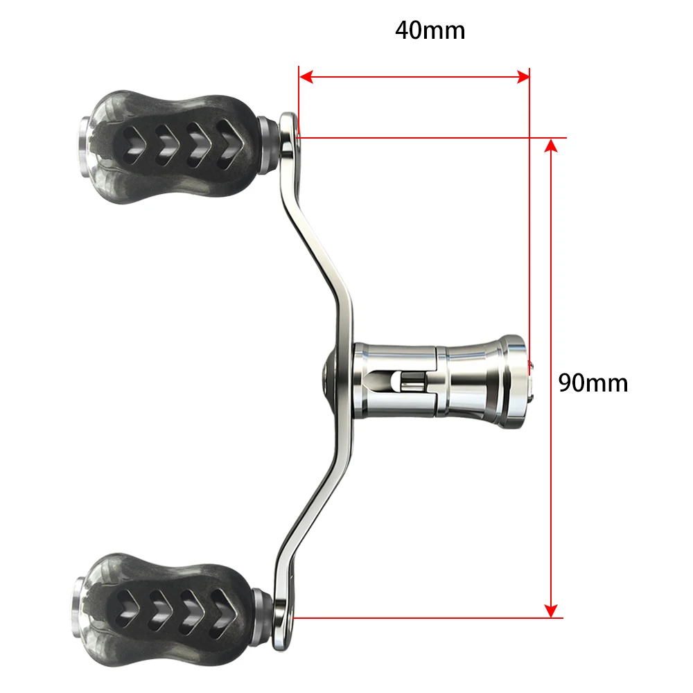 Фото Складная металлическая рукоятка для рыболовных катушек KASTKING/SHIMANO, вкручивающаяся, усиленная №3
