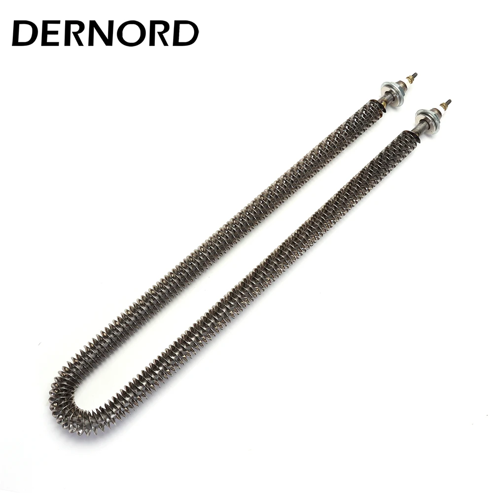 Нагревательный элемент для электродуховки DERNORD U Type ребристый нагреватель M16, 220 В, нагреватель горячего воздуха для нагрузки 500 Вт/800 Вт/1 кВт/1,2 Вт/кВт