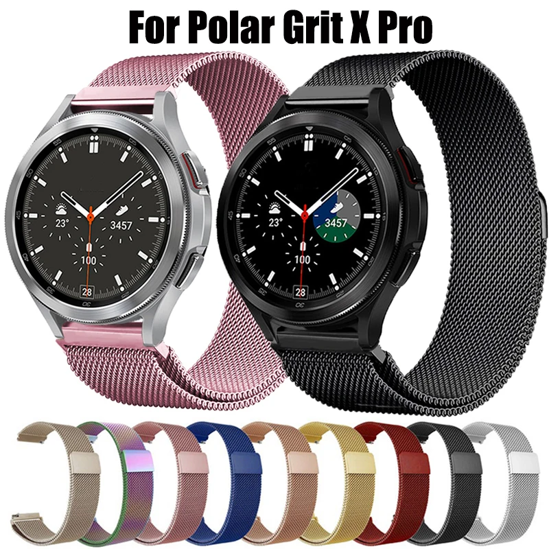 

20mm 22mm Milanese wristband For Polar Ignite 3 Strap stainless steel Band For Polar Grit X Pro/Pacer/Unite/Vantage M2 Accessor