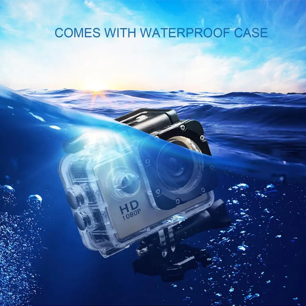 

7 Colors Universal Outdoor Sports Camera 2.0-inch Diving Camera Durable for Picnic