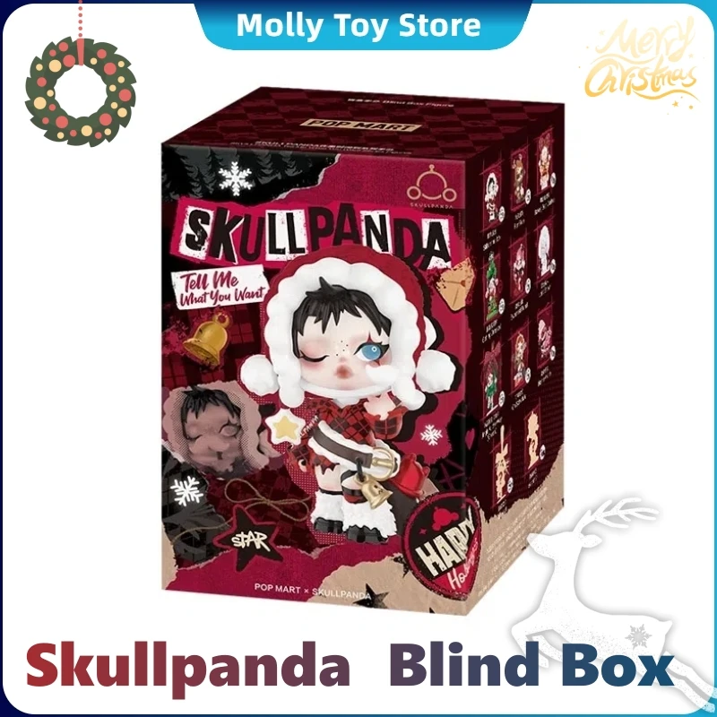 Original Skullpanda Tell Me What You Want Series Blind Box Figure Surprise Mystery Desktop Decor Model Christmas Gift