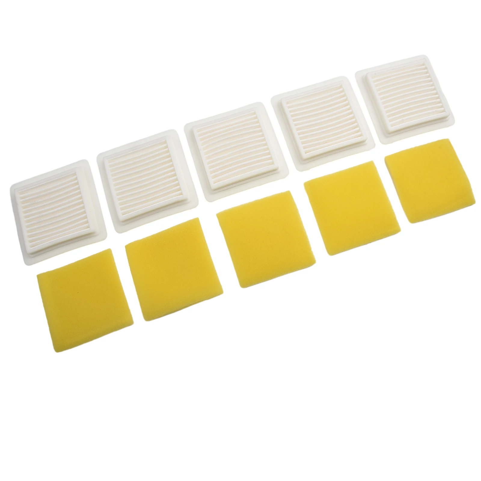 Комплект из 5 комбинированных воздушных фильтров пластиковая губка для