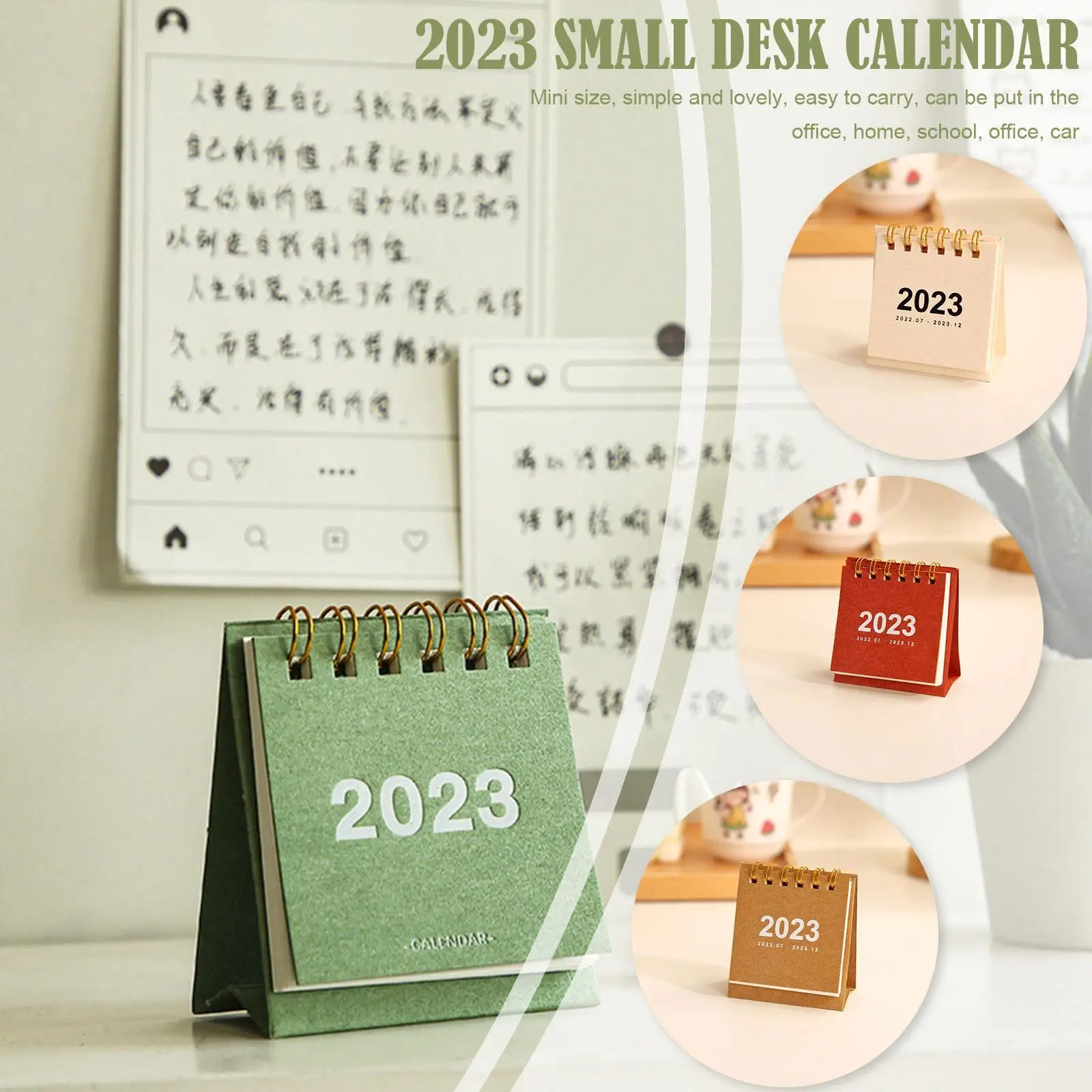 Новинка 2023 года, календарь в стиле Ins, простой календарь, простой Настольный дневник, украшение для стола, офисные принадлежности, школа I1h3