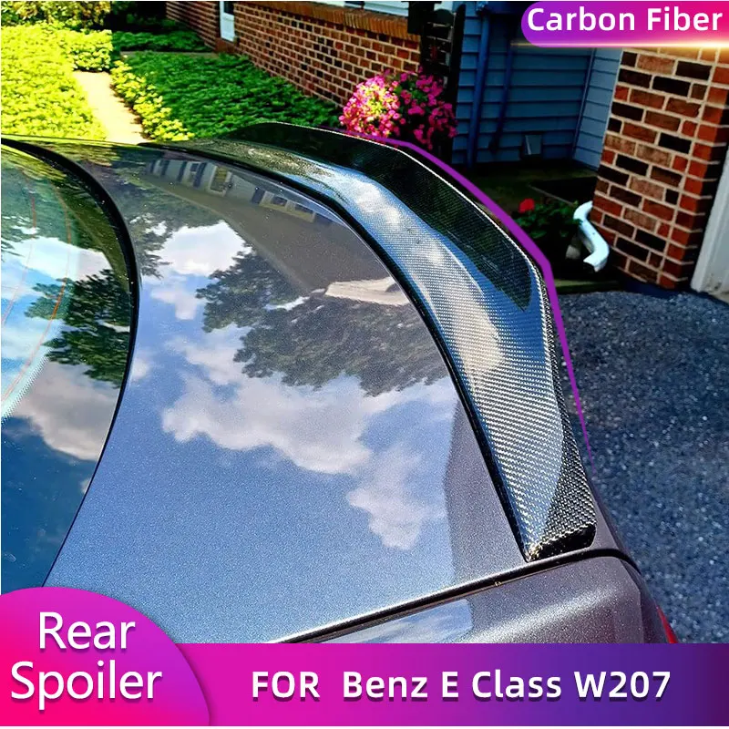 

Автомобильный спойлер для заднего багажника из углеродного волокна, крылья для Mercedes Benz E Class W207 Coupe 2009-2016, крышка багажника, крыло, спойлер