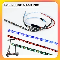 LED Strip Flashlight Bar Lamp For KuGoo M4 Electric Scooter Multiple Color Switching Skateboard Waterproof Night Light Strip