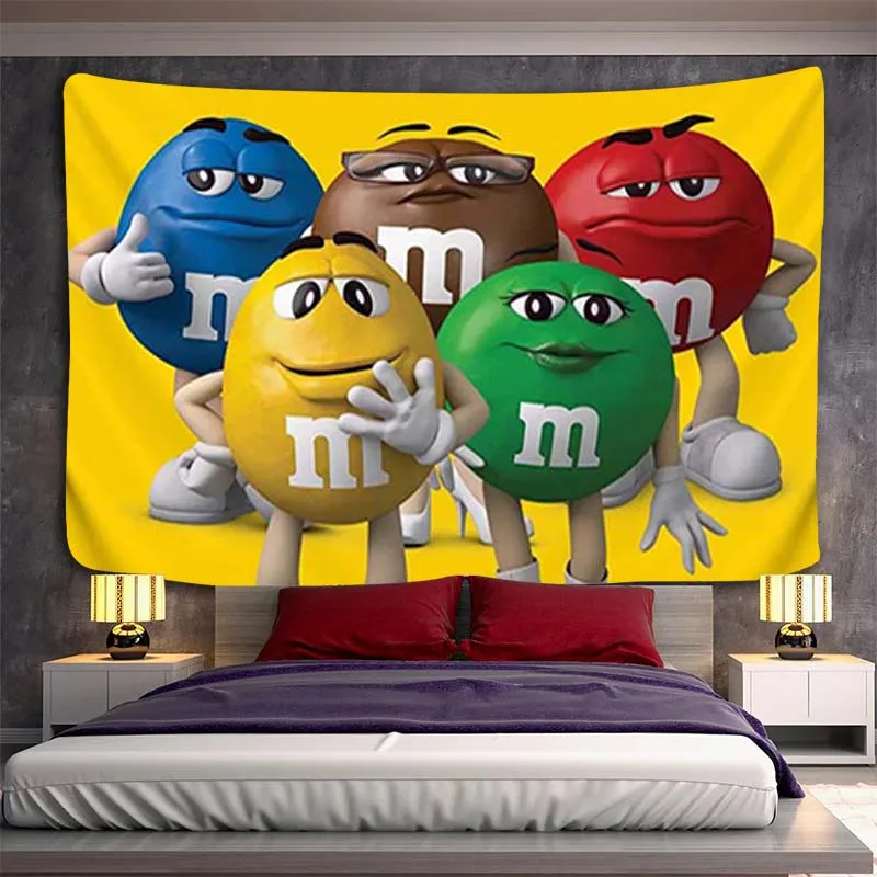 

Настенный Гобелен M & M, украшение для дома, декор для комнаты, эстетические таприы, гобелены, Декор, ткань для спальни, декоративное большое искусство