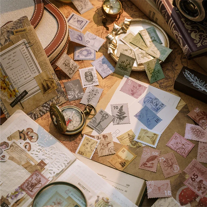 45 шт. винтажные наклейки-штампы для путешествий