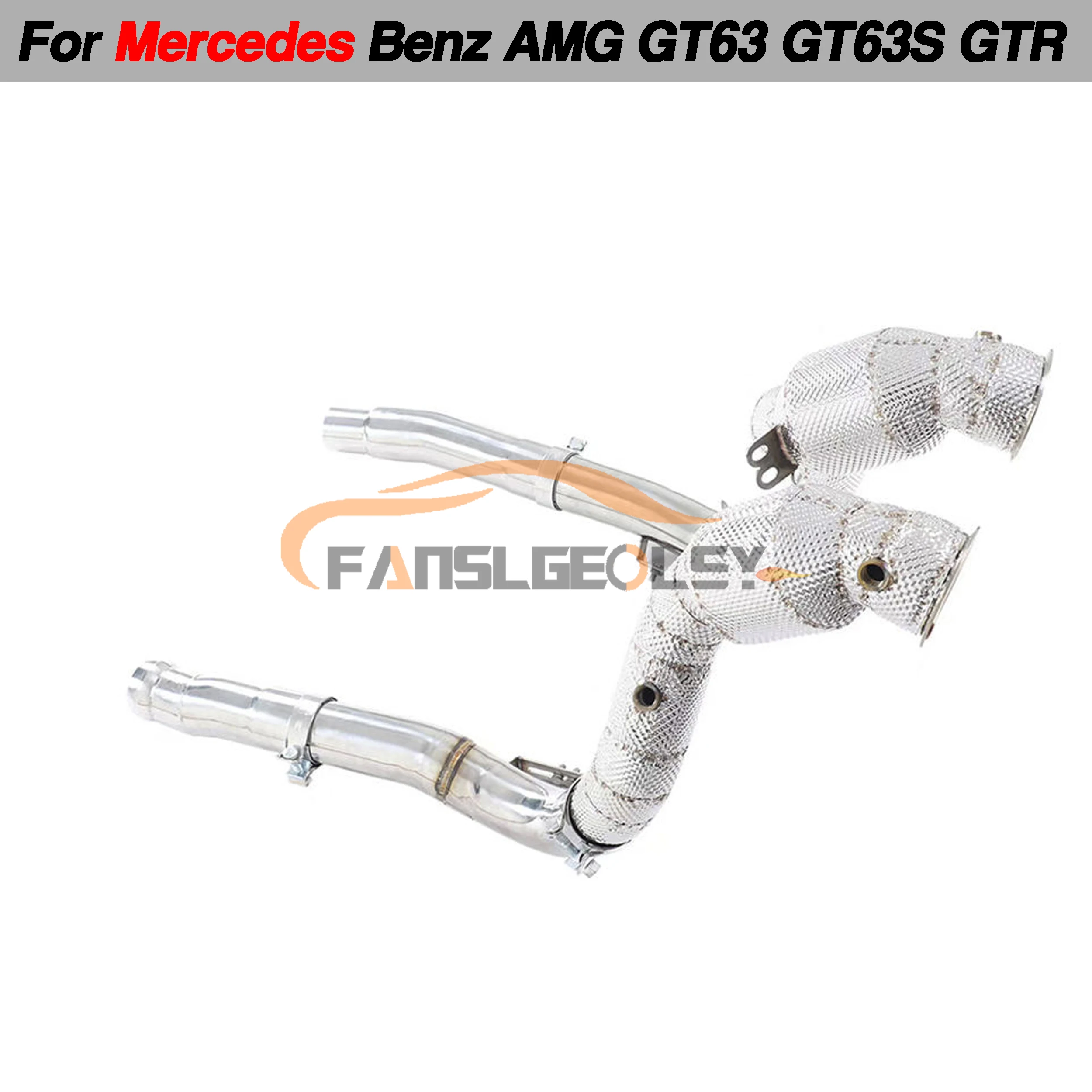 Выхлопная система для Mercedes Benz AMG GT GTC GTS GTR 4 0 T с тепловым щитком и каталитическим