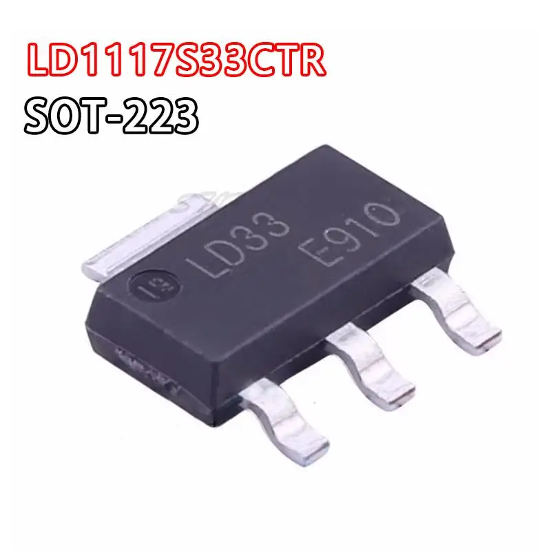 10 шт. LD1117S33CTR SOT-223 LD1117S33 LD33 LD1117S33TR LD1117S50CTR LD50 LD1117S25CTR LD1117S18CTR LD1117S12CTR LD25 LD18 LD12