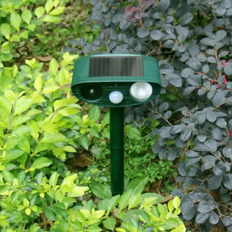 

Pet Repeller Dog Cat Bird Boar Mouse Mosquito Ultrasonic Solar Power Rechargeable Outdoor Indoor Tool Frighten Animals