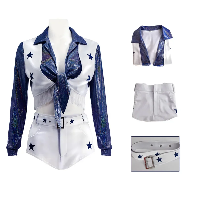 Детский и взрослый футбольный костюм для девочек со звездным принтом