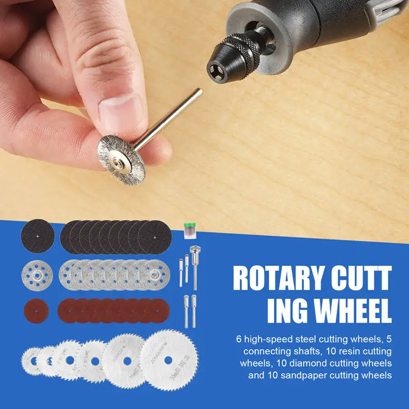 41 шт. набор отрезных кругов вращающихся инструментов для Dremel аксессуары смолы