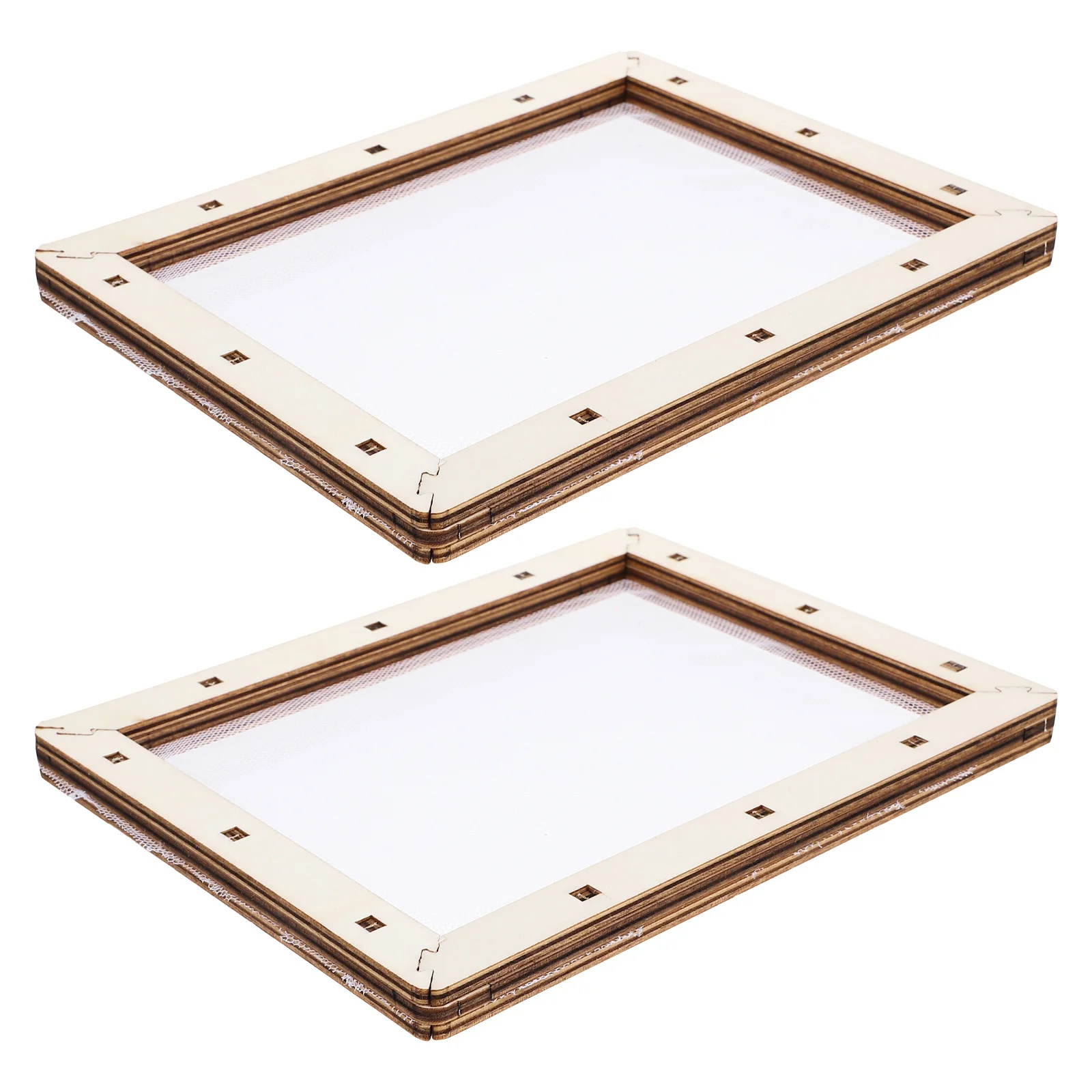 

Floral Paper Craft Frame Wooden Making Supplies DIY Tools Mesh Educational Handicraft