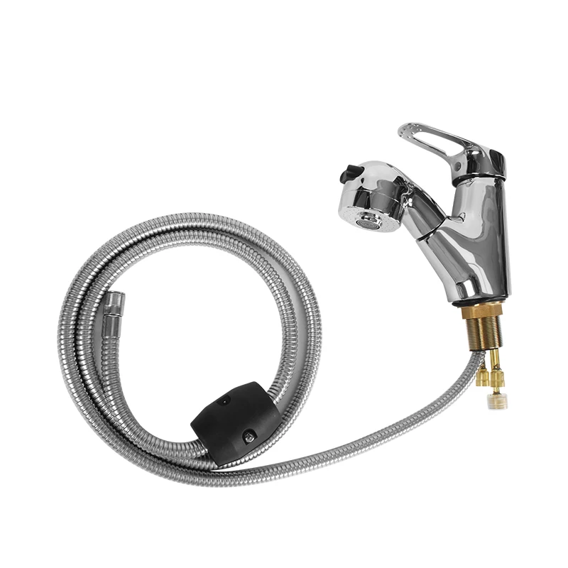 Выдвижная водосберегающая насадка для душа и шланг в комплекте прицепов на
