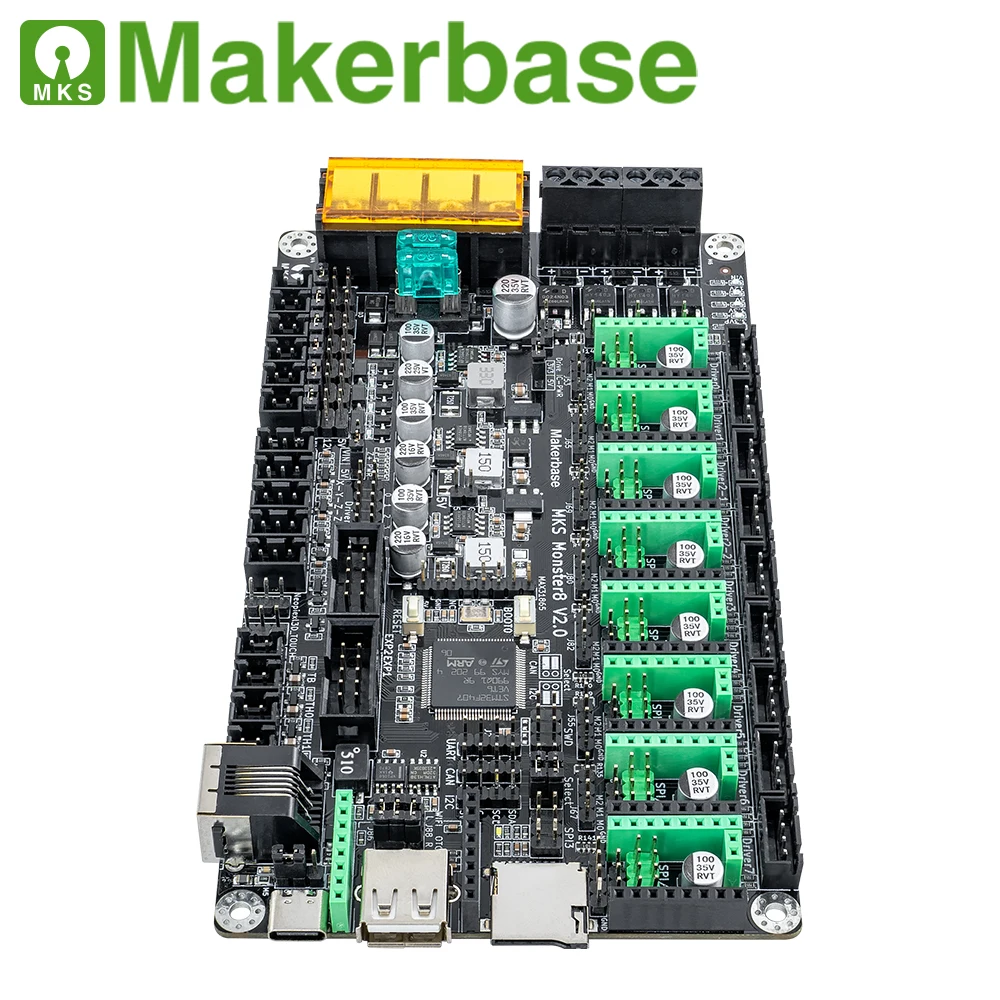 Материнская плата MKS Monster8 V2 32-битная контроллера Monster товар для 3D-принтера 8-осевая