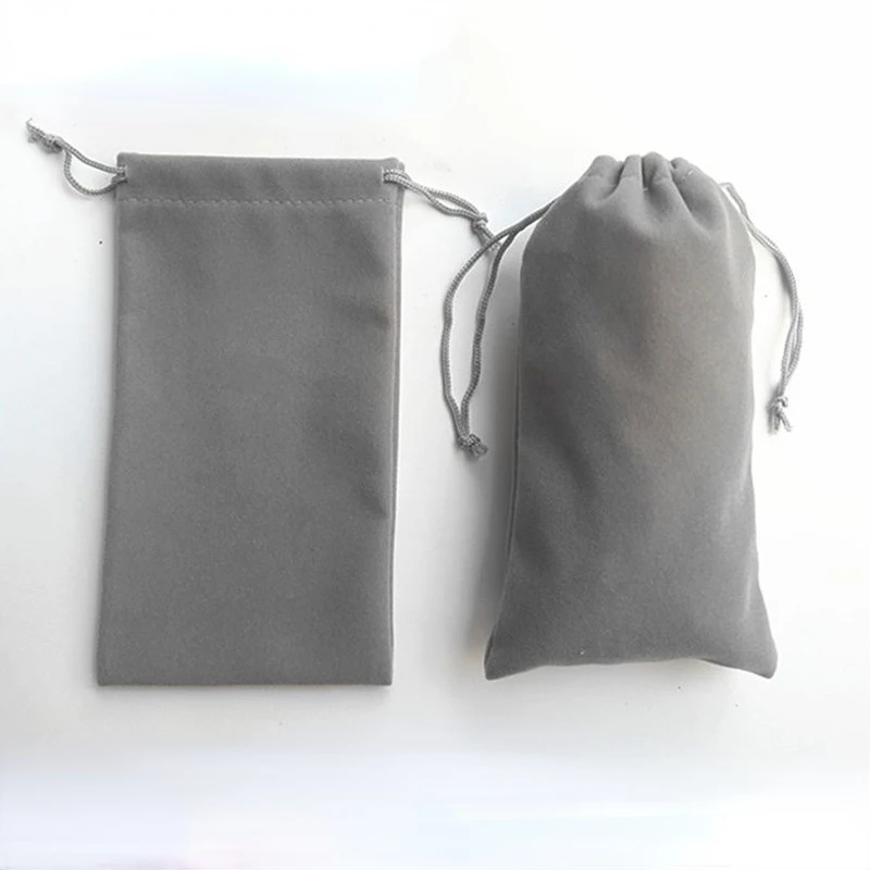 

Velvet Mobile Phone Storage Bag For USB Charger USB Cable Phone Power Bank Protection Portable Storage Case Accessories
