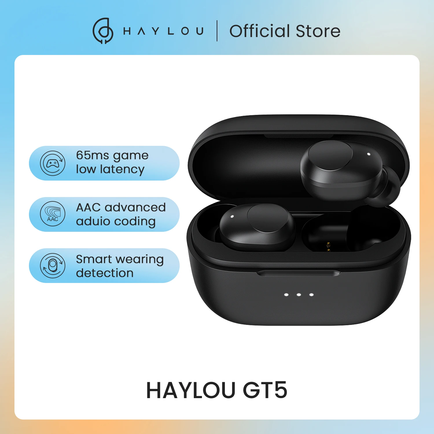 TWS-наушники Haylou GT5 с сенсорным управлением и поддержкой Bluetooth