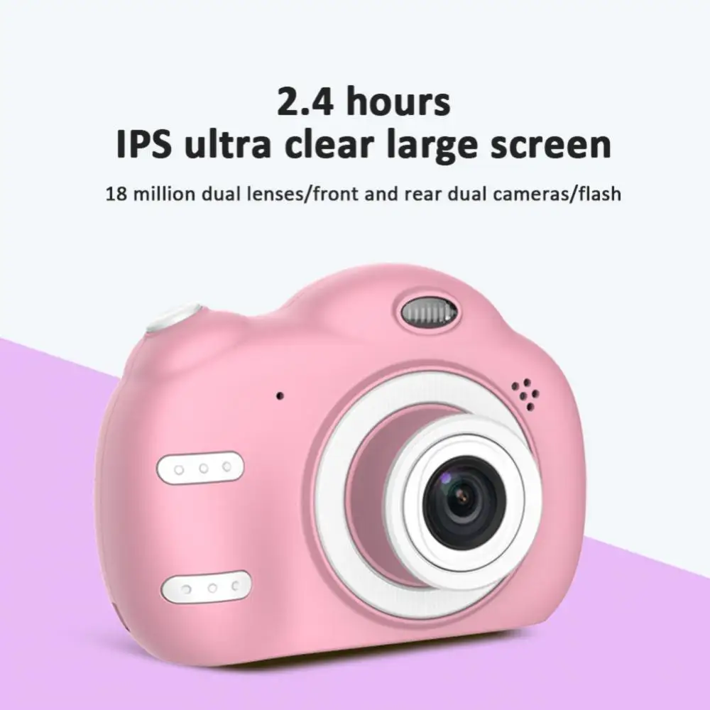 

1080p Hd Digital Kids Camera Silicone Shockproof For Girls Boys Mini Camera For Toddlers 3-10 Year Old Toy Camera