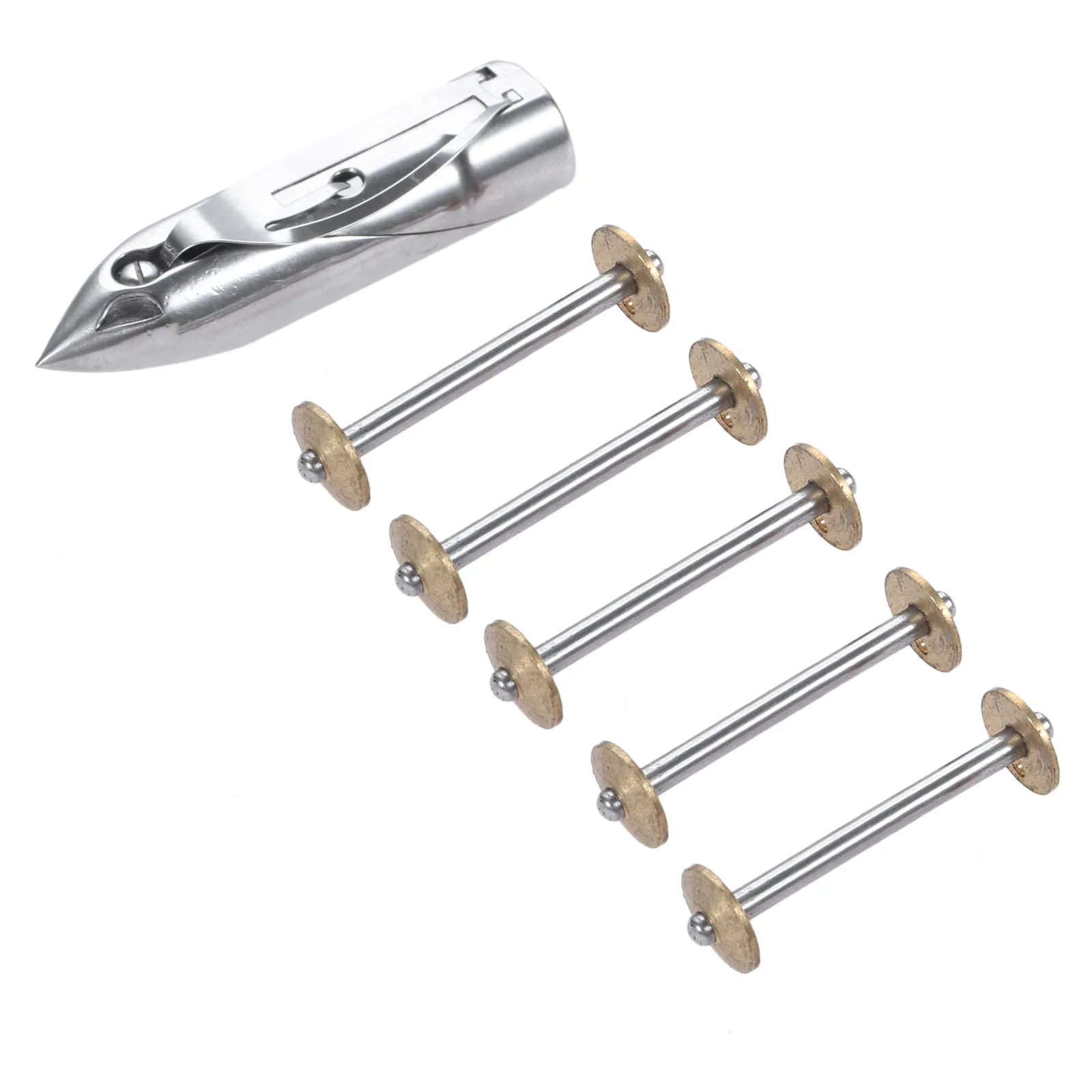 

1Pc Shuttle Case & 5Pcs Shuttle Bobbins Household Sewing Machine Bobbin Case For Singer 27 28 127 128 128K Replacement Parts