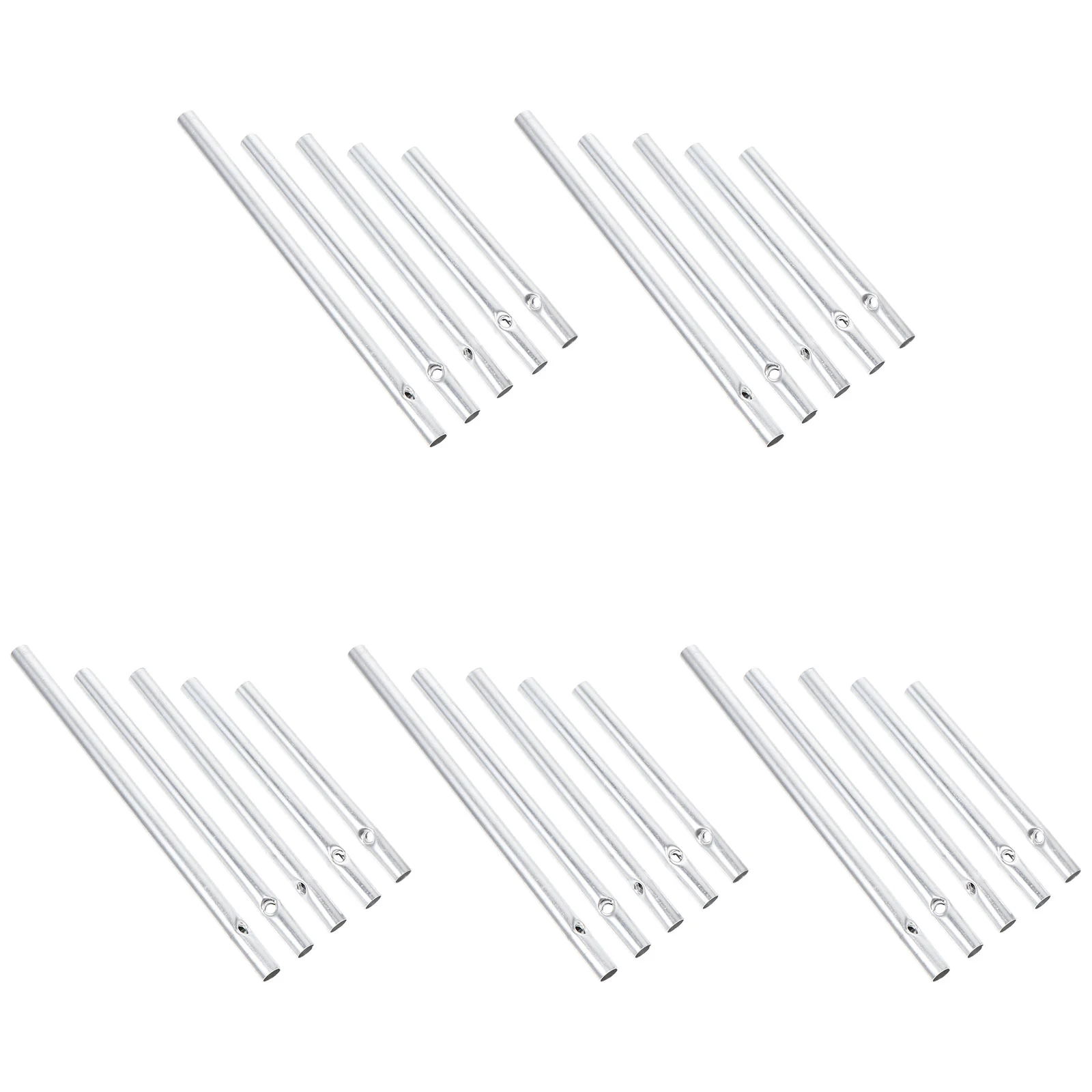 

25 Pcs Rustic Outdoor Decor Wind Chimes Aluminum Tube Pipe Textbook 11.5X0.5cm Wind-bell