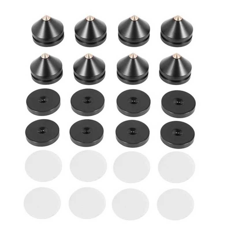 

8Sets Speaker Stand Feet Foot Pad Aluminium Alloy Metal (NOT Natural Wood ) Spikes Cone Floor Foot Nail M23X20