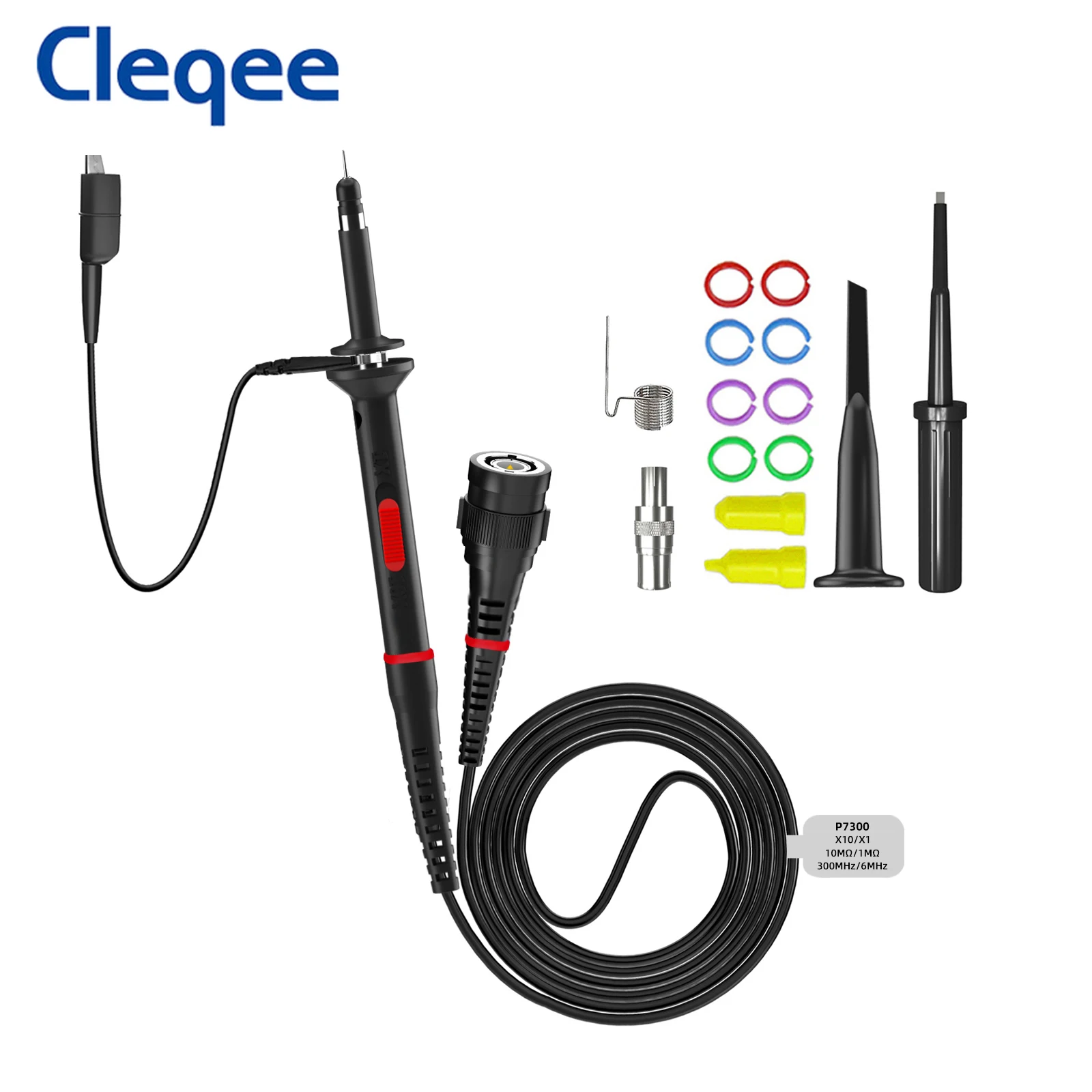 Датчик осциллографа Cleqee P7300 300 МГц с защитной крышкой BNC