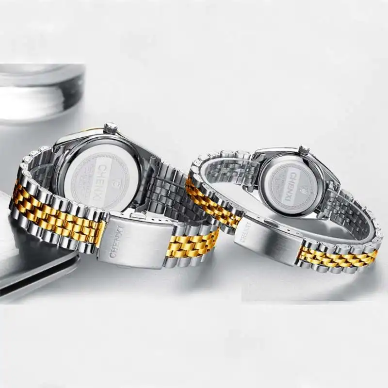 2023 Hot Selling Item High Quality Elegant Men's and Women's Watch Crystal Couple Watch One piece for shipping