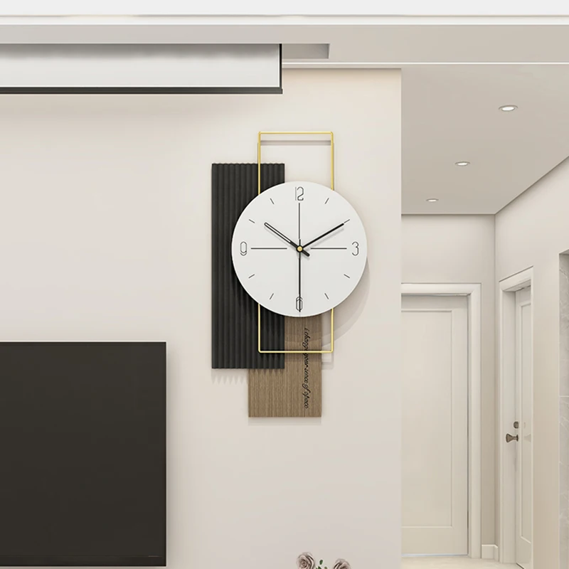 

Luxury Large Format Wall Clock Living Room Hall Silent Wall Clock Stylish Design Orologio Da Parete Wall Decorations Mzy
