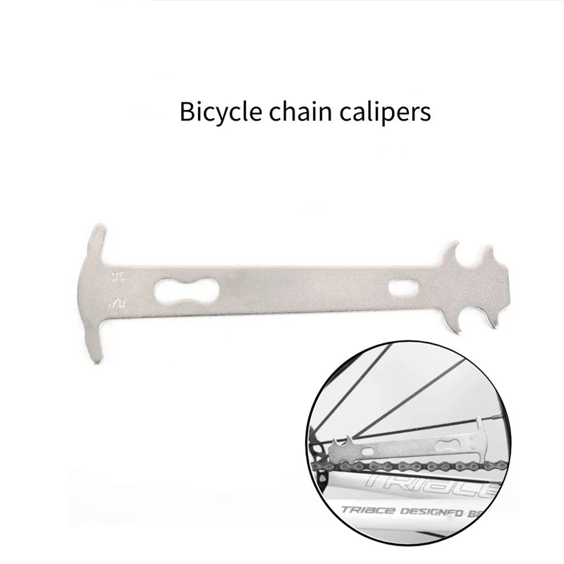 

Bicycle Chain Caliper Test Chain Wear Replacement Detection Rail Repair Tool Ruler MTB Road Folding Mountain Bike Accessories