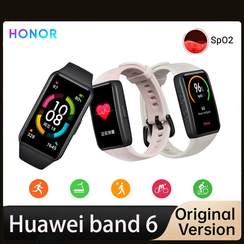 

Смарт-браслет Honor Band 6, водостойкий, С Пульсометром