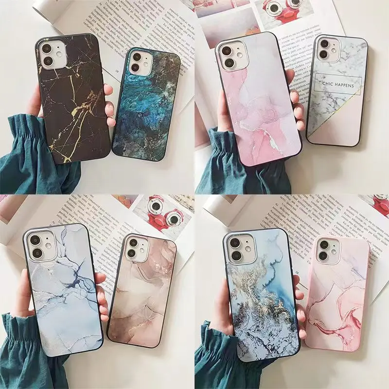 

Fashion Marble Case For Xiaomi Redmi Note 10 10S 8T 8 7 9 Pro 9S 9A 9T 9C 8A POCO X3 F3 M3 11S 11T 11 Lite Pro Soft TPU Cover