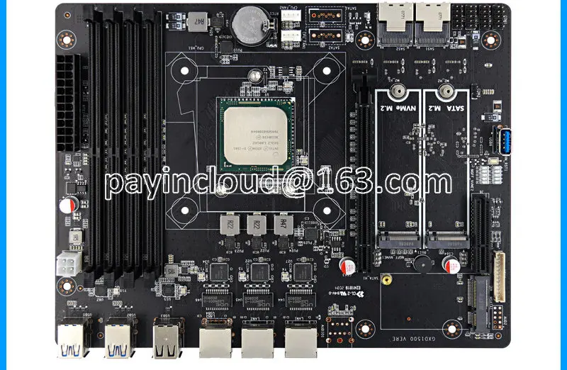 

8-Disk NAS Storage Server MATX Mainboard 16-Core Magnetic Disk Array Network Storage Micro Server Mainboard