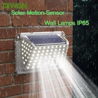 solar led light outdoor wall waterproof pir motion sensor solar lamp 3 modes light for garden garage yard outdoor lighting