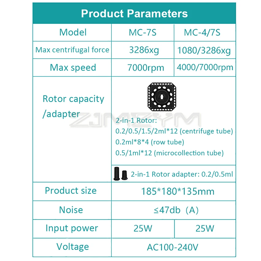 Мини-центрифуга Pcr Микроцентрифуга Высокоскоростная центрифуга Prp Лабораторное