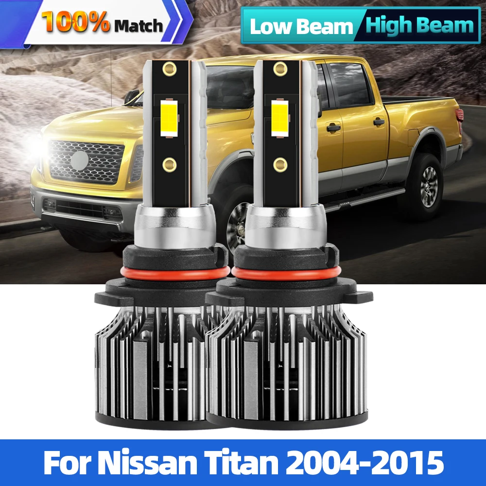 

LED Headlight Bulb 20000LM 120W Car Headlamp Canbus 6000K White Auto Light 9005 9006 HB4 HB3 Light For Nissan Titan 2004-2015