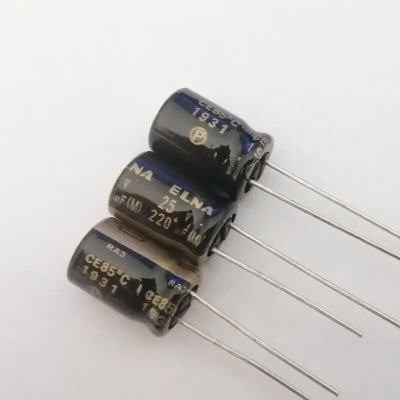 10 шт. ELNA RA3 220uF 25V 220mfd 8x11 5 мм аудио электролитический конденсатор 85 ° c