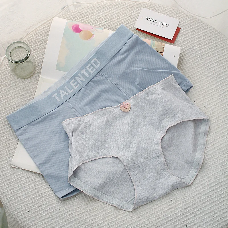 

Sexy Hot Funny Women's Briefs Men's Boxer Shorts Cotton Underwear Couples Lover Underpants Panties Lingerie Boyfriend Girlfriend