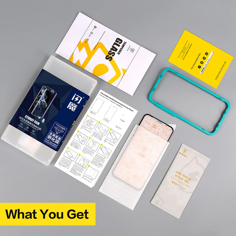 Алмазная защита экрана SmartDevil 10H для iPhone 14 13 12 Pro Max стекло mini полное покрытие HD от