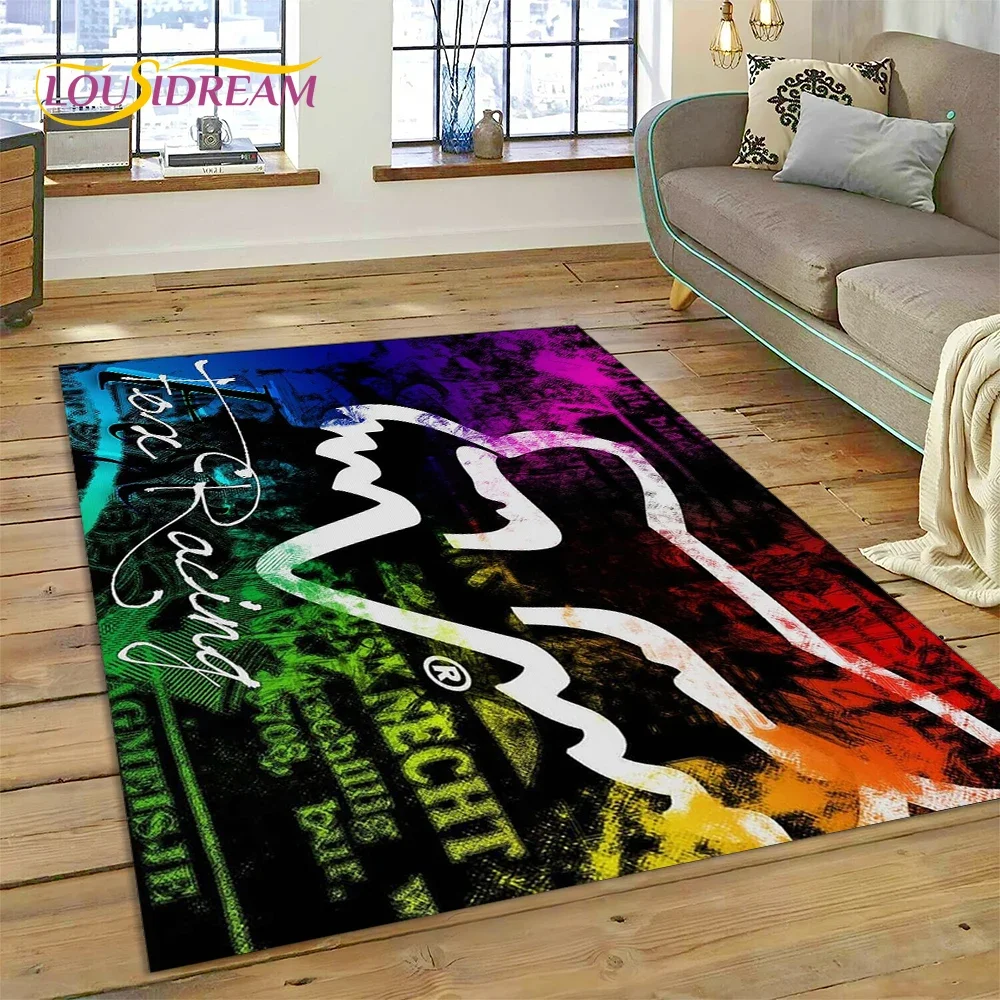 Новинка 2025 года ковер с логотипом FOX-X для гоночного автомобиля мотоцикла дома