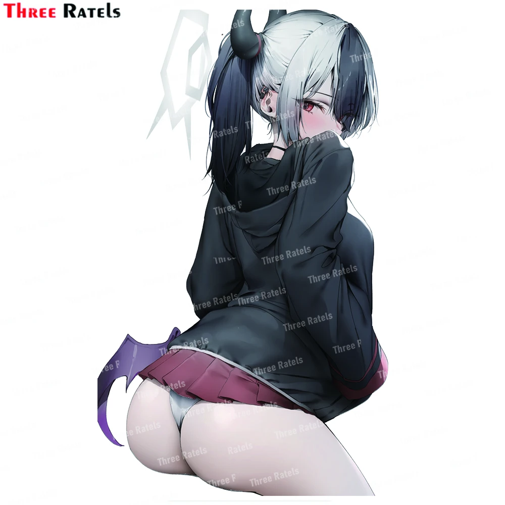 

Three Ratels K85 Sexy Anime Girl Kayoko Blue Archive Car Accessories Fuel Tank Cap Trunk Bumper Decoration Stickers
