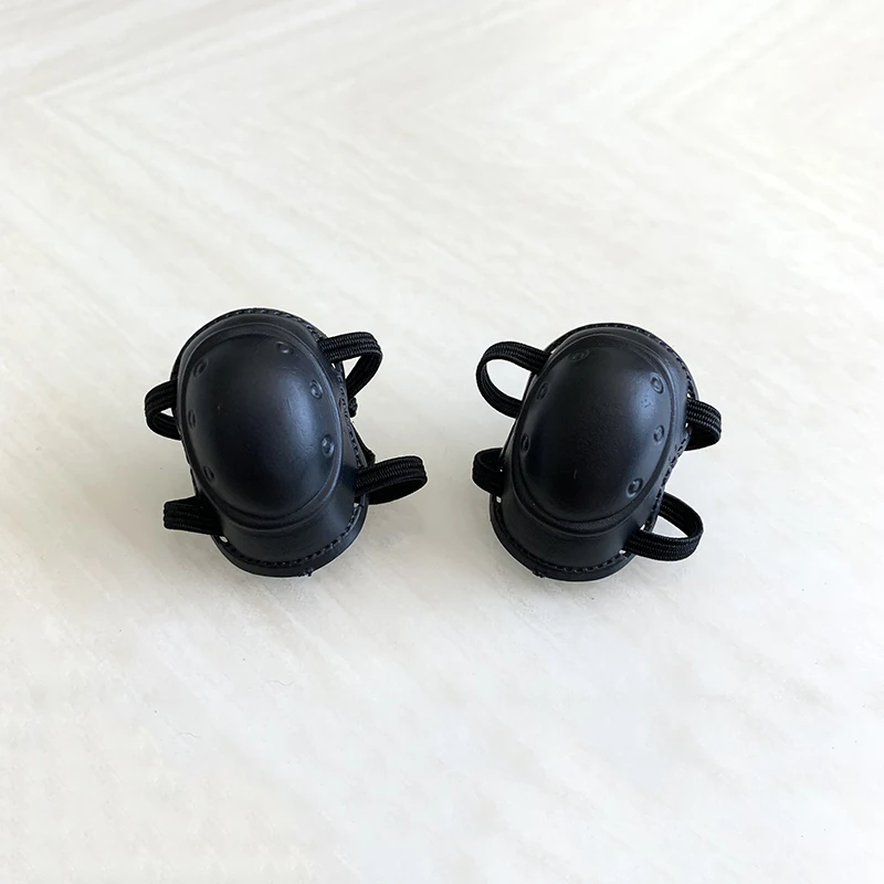 

1/6 Scale Black Tactical Knee Pads Protectors Models for 12'' Ssoldiers Male Body M029 M004 DAMTOYS DIY Accessories