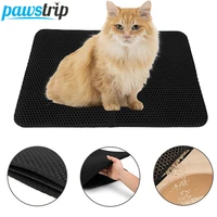 waterproof pet cat litter mat double layer cat bed pads cat litter trapping pet litter box mat for cat dogs pet supplies