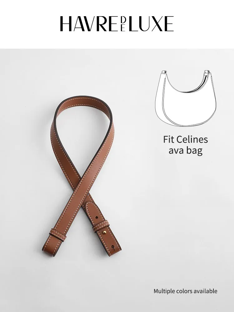 Crossbody bag with AVA underarm bag transformation extended by leather shoulder replacement strap single-purchase accessories