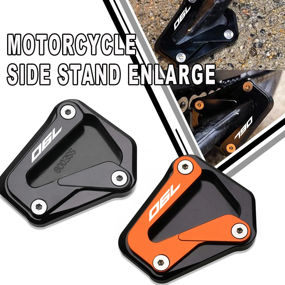 

Motorcycle FOR 790 890 D*k* L Side Stand Extension Kickstand Enlarged Plate 790D*k* 890D*k* 2017 2018 2019 2020 2021 2022 2023