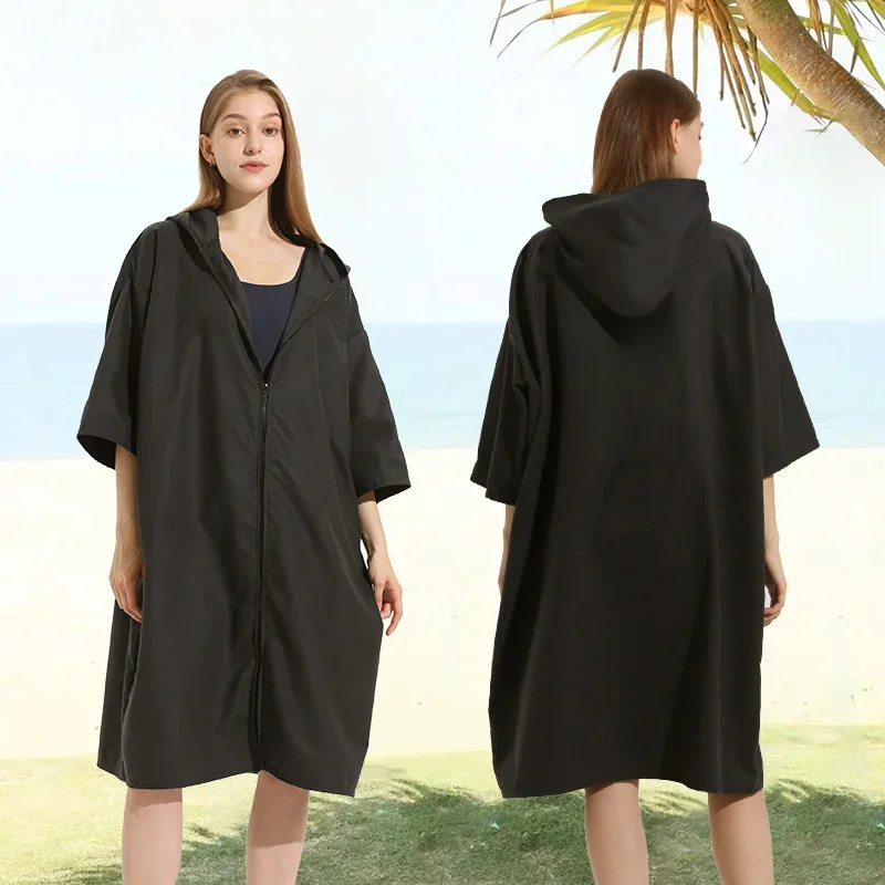 Быстросохнущее пляжное полотенце на молнии купальный костюм водопоглощающая