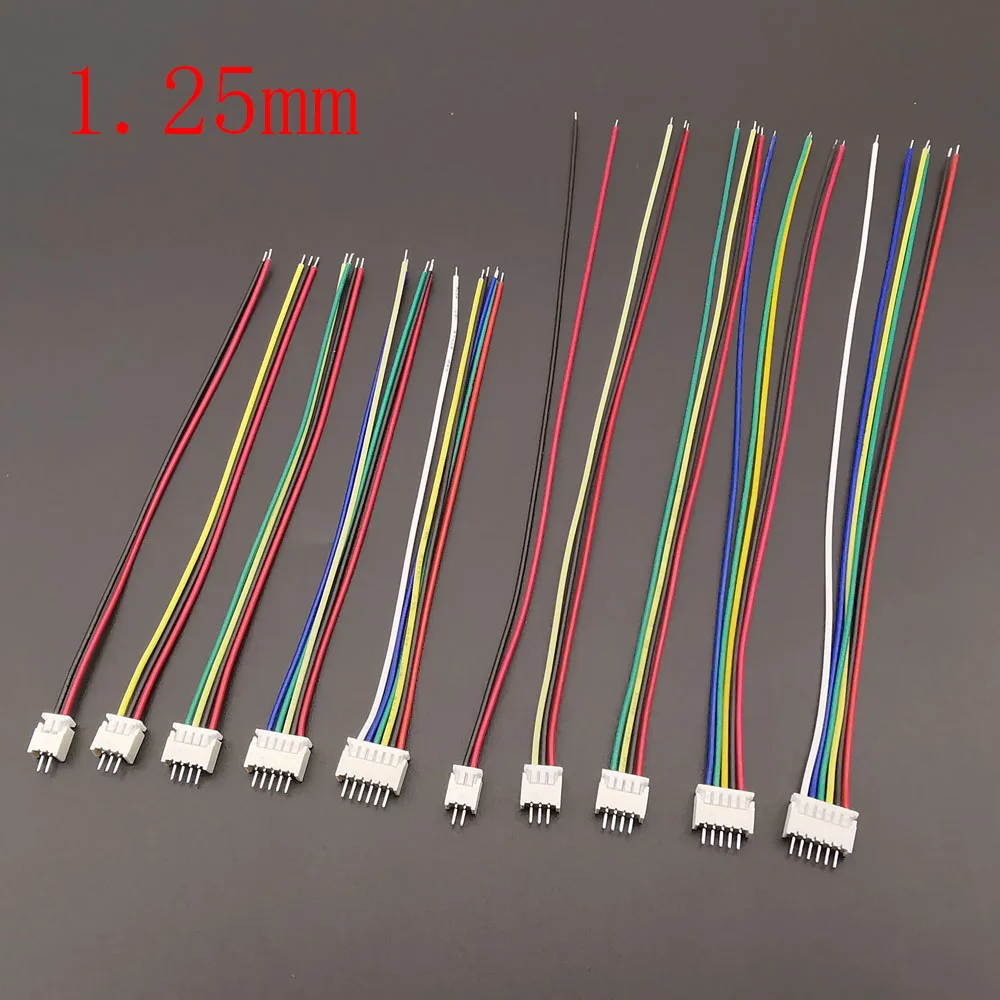 Микросхема Mini Micro JST 1 25 мм 2/3/4/5/6/7/8-контактный разъем па-мама с клеммными проводами