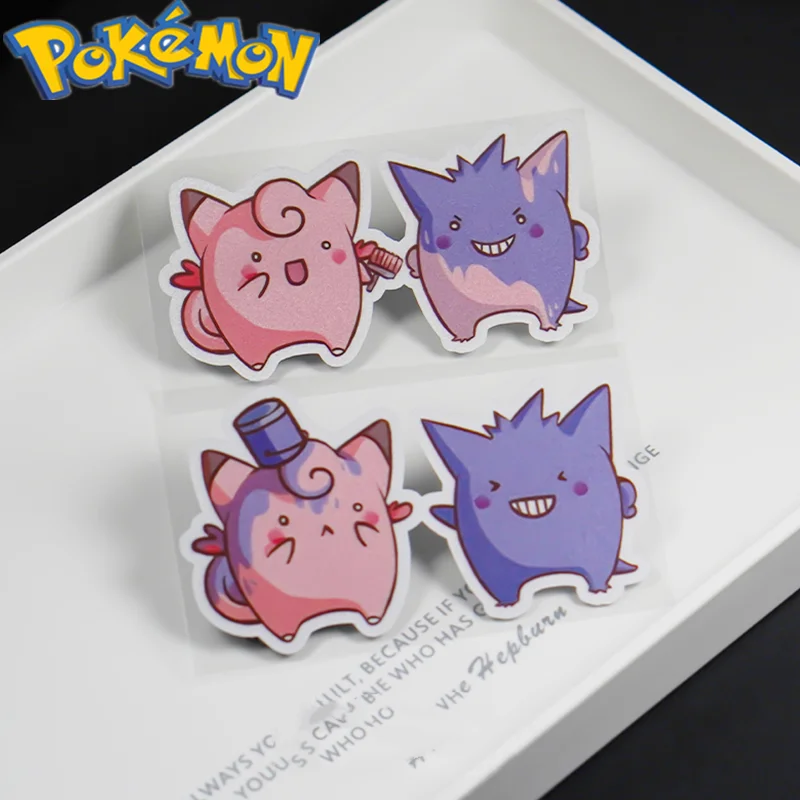 

Наклейки на машину с покемоном Clefairy Gengar, украшение для велосипеда, электрического мотоцикла, кавайный рождественский подарок, японское аниме